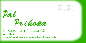 pal prikopa business card